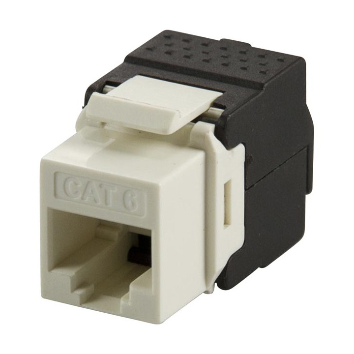 Cat6 RJ45 plugg for veggplate system, hurtigkobling