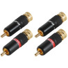 RCA Høyttaler plugger (2 par)