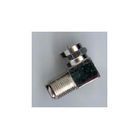 F-plugg, 90° vinkel adapter