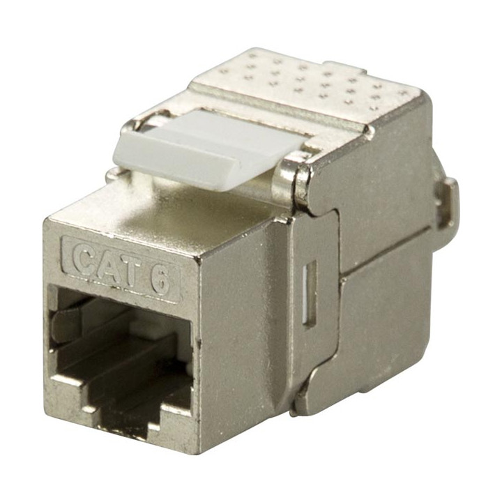 Cat6 RJ45 Skjermet for veggplate system, hurtigkobling