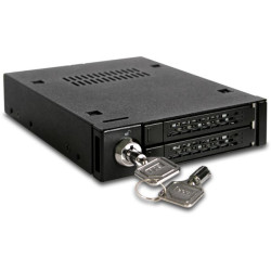 ICY DOCK Tough Armor, internt lagringskabinett for 2x2,5" SATA/S