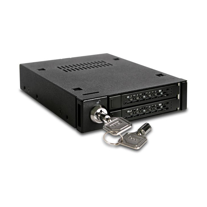 ICY DOCK Tough Armor, internt lagringskabinett for 2x2,5" SATA/S