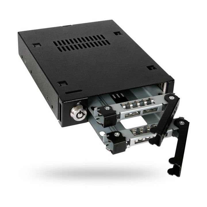 ICY DOCK Tough Armor, internt lagringskabinett for 2x2,5" SATA/S