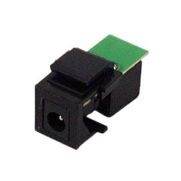 2.1mm Strøm kontakt, svart