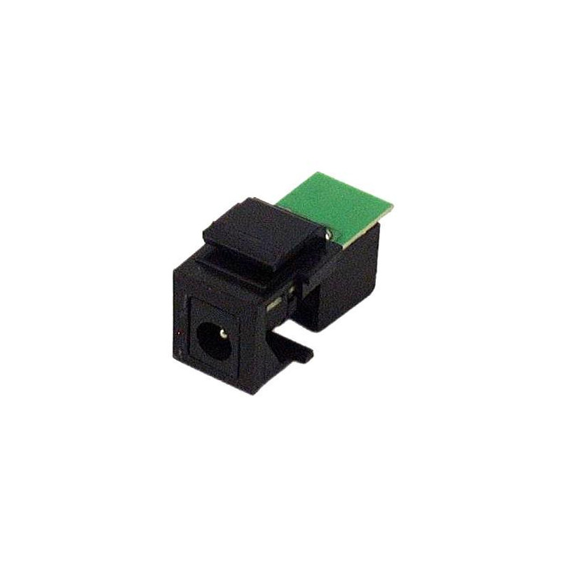 2.1mm Strøm kontakt, svart