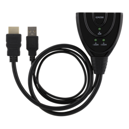 HDMI-splitter for å dele bilde til to skjermer, 4K, Ultra HD, 3D, HDCP, 0,2m, svart