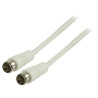 Antenne Kabel F, Han, Hurtigkobling - F, Han, Hurtigkobling 1.50 m Hvit