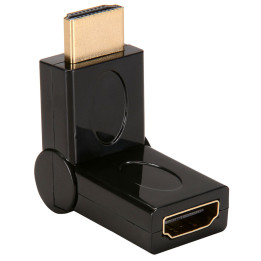 HDMI 180 grader opp/ned justerbar rettvinklet adapter hann til hunn