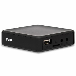 TVIP S-Box v.710 4K UHD Android 11.0 Multimedia Streamer HDR LAN HDMI MicroSD USB Svart