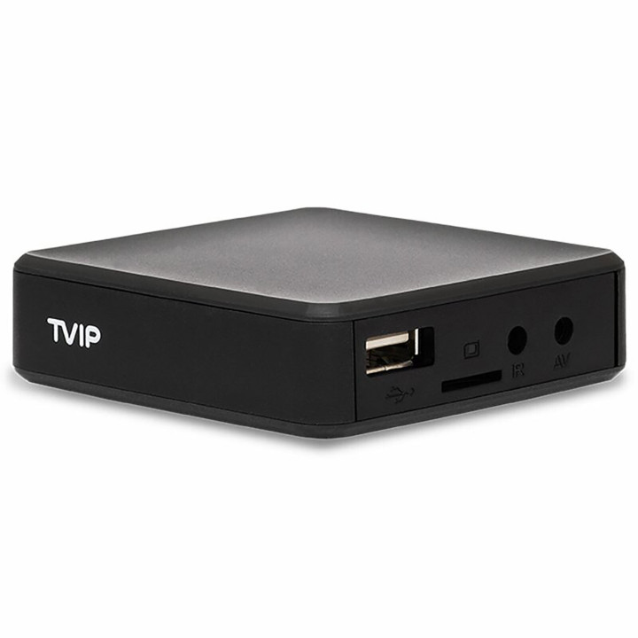 TVIP S-Box v.710 4K UHD Android 11.0 Multimedia Streamer HDR LAN HDMI MicroSD USB Svart