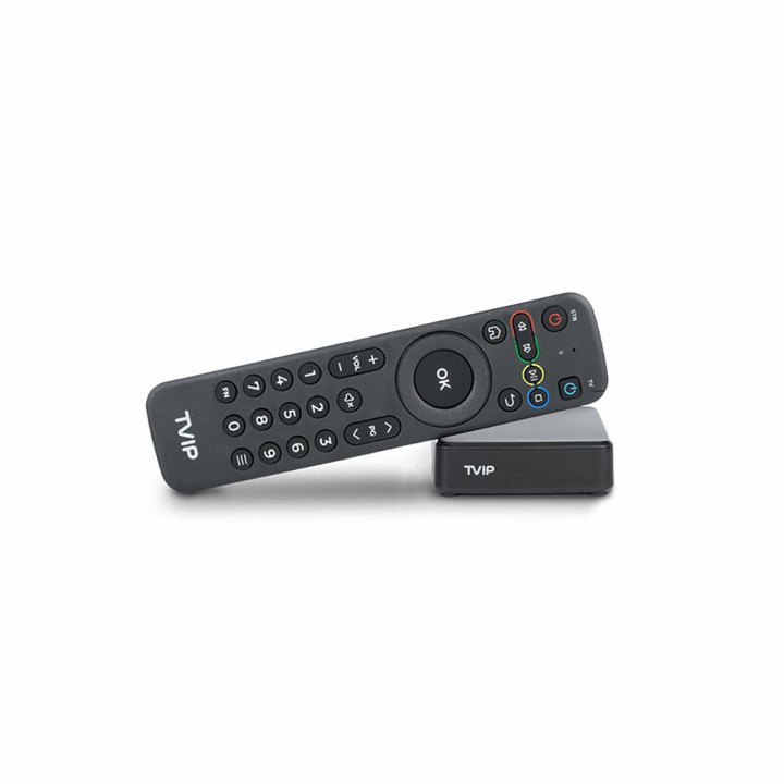 TVIP S-Box v.710 4K UHD Android 11.0 Multimedia Streamer HDR LAN HDMI MicroSD USB Svart